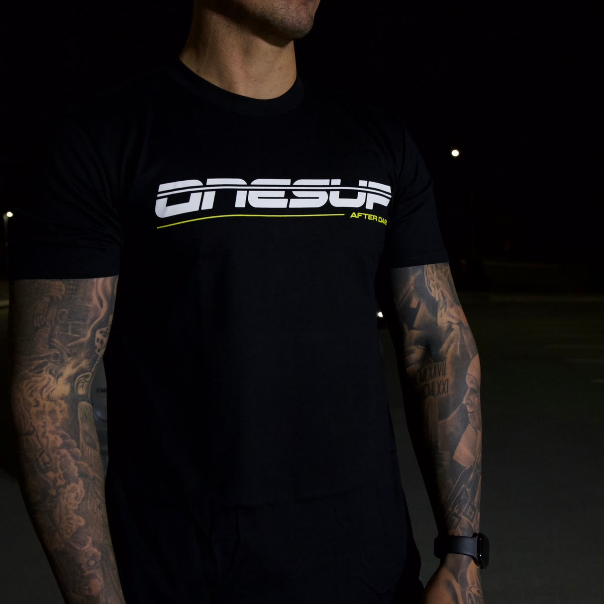 OnesUp Signature Tee (Black & Yellow)