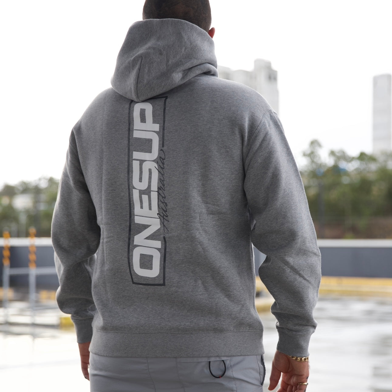 OnesUp Aus Hoodie (Grey)