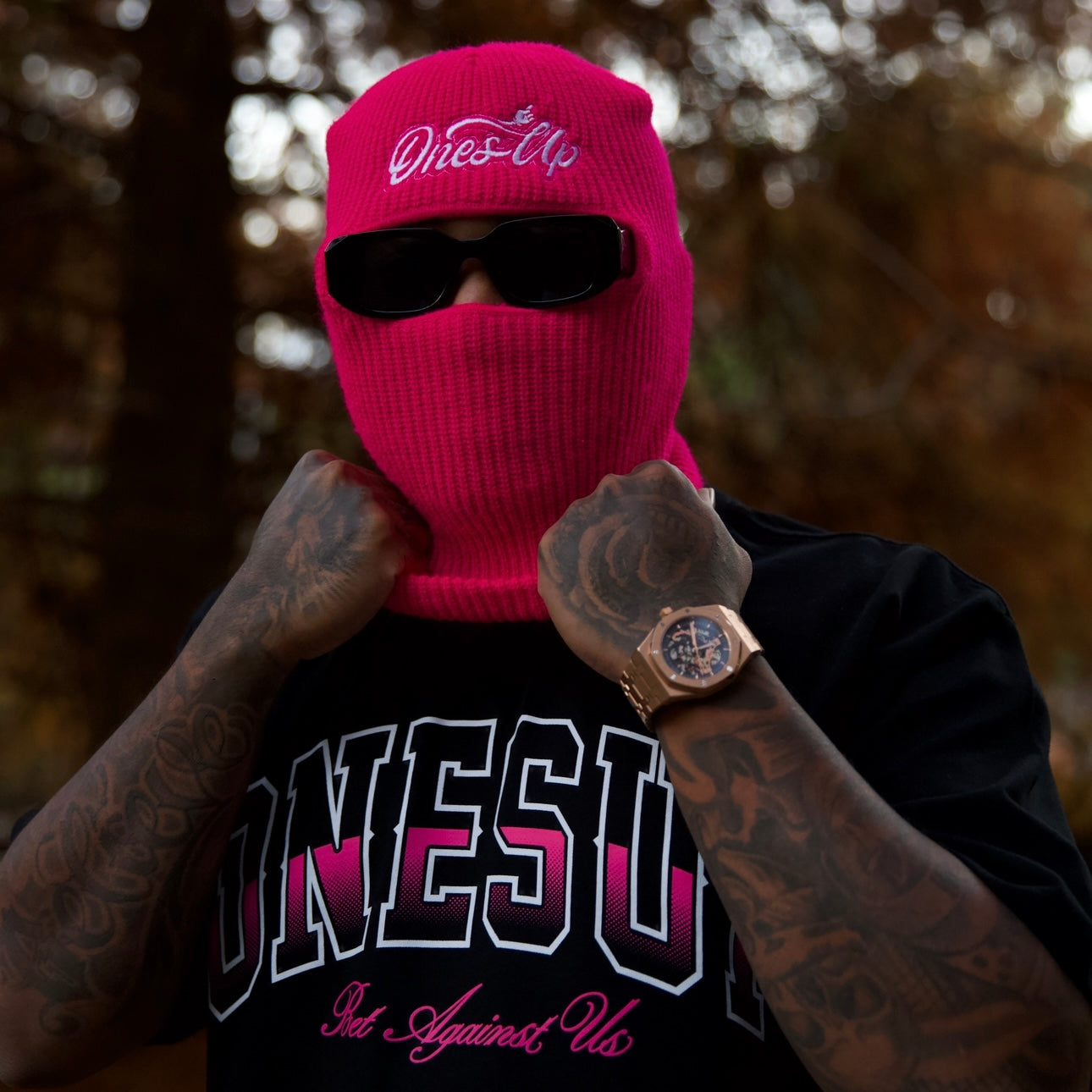 Pink OnesUp Ski Mask