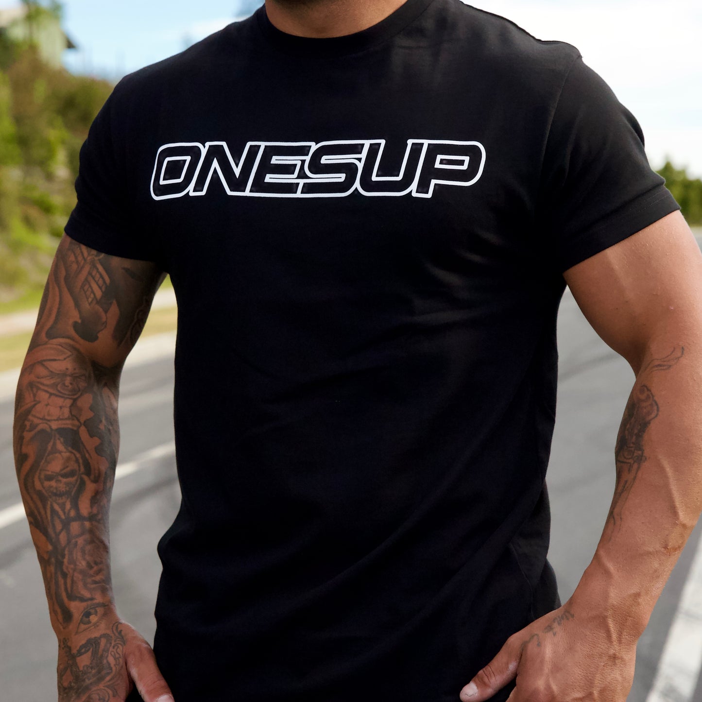 OnesUp Aus Tee (Aqua)