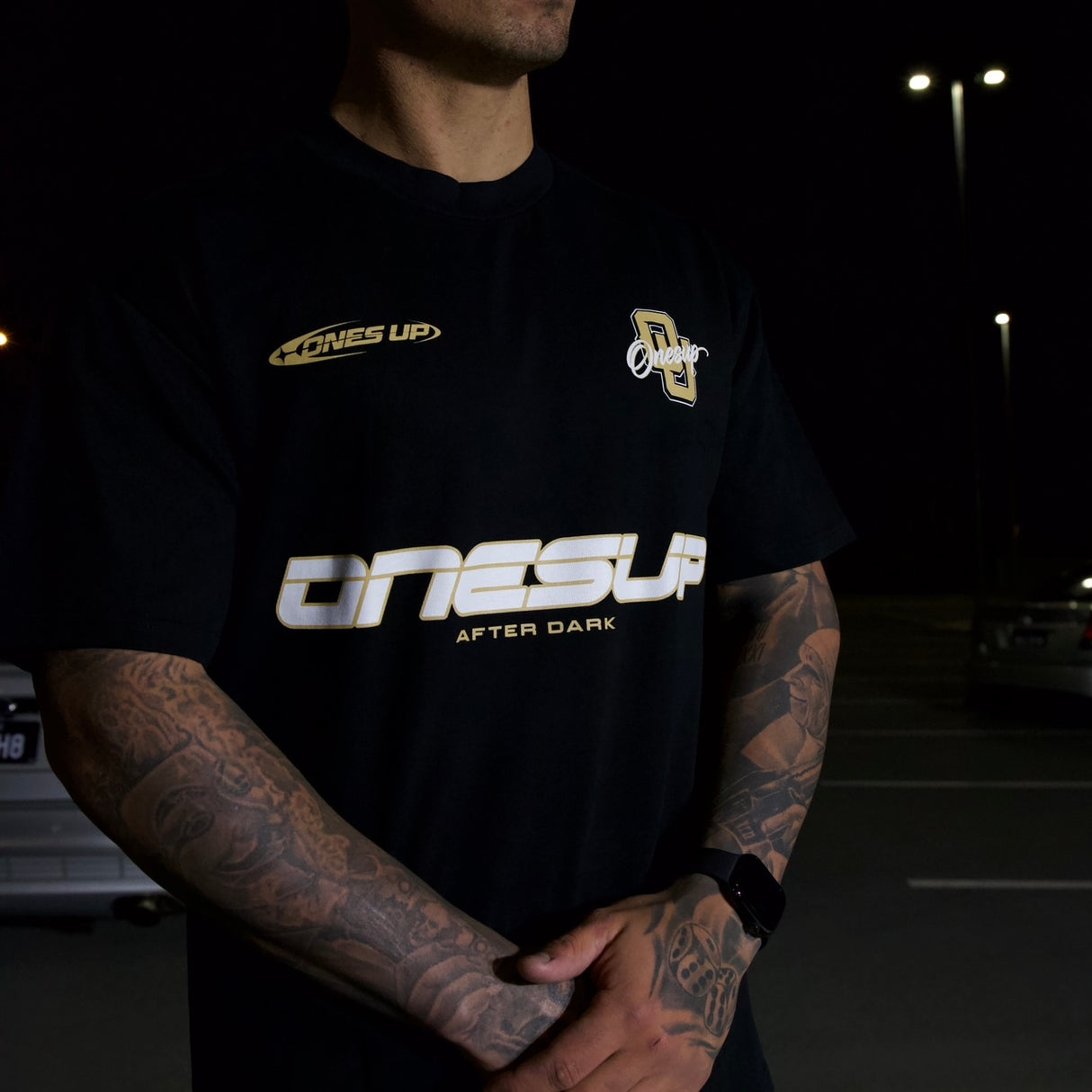 OnesUp Oversized Core Tee (Beige)