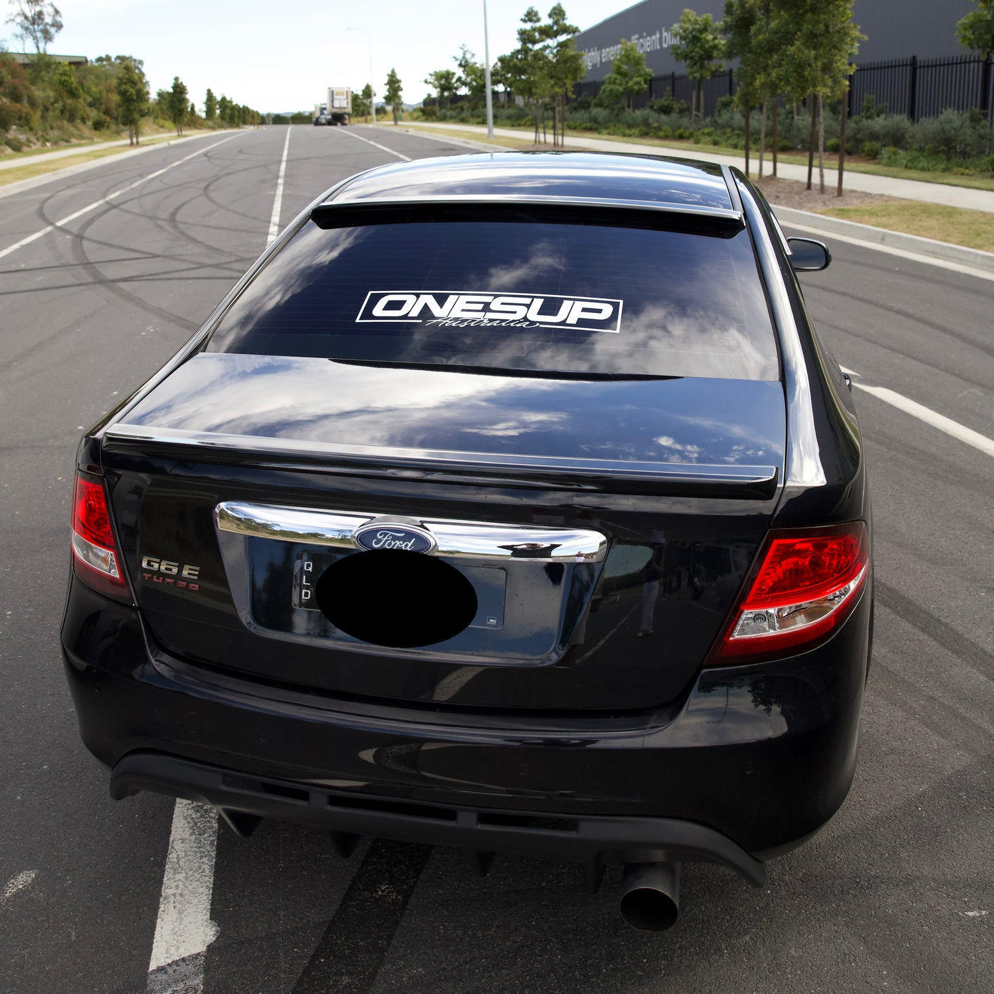 LARGE OnesUp White Aus Sticker