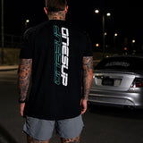 OnesUp Signature Tee (Black & Aqua)