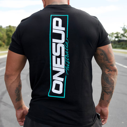 OnesUp Aus Tee (Aqua)