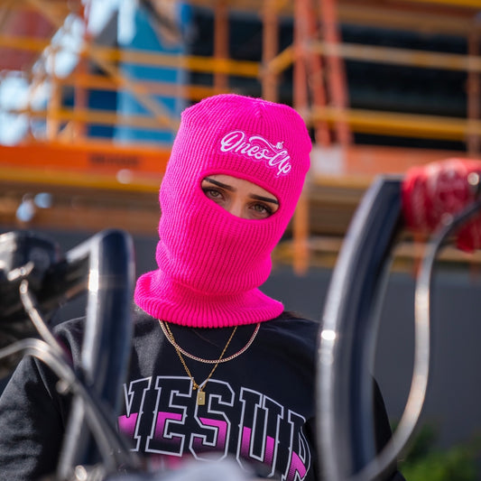 Pink OnesUp Ski Mask