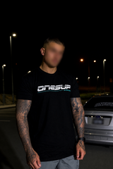 OnesUp Signature Tee (Black & Aqua)